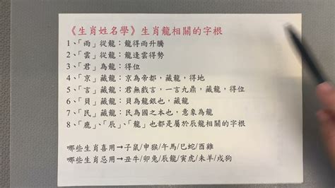 屬龍名字|生肖姓名學－生肖屬龍特性、喜忌及喜用字庫－芷蘭老師~卜卦、。